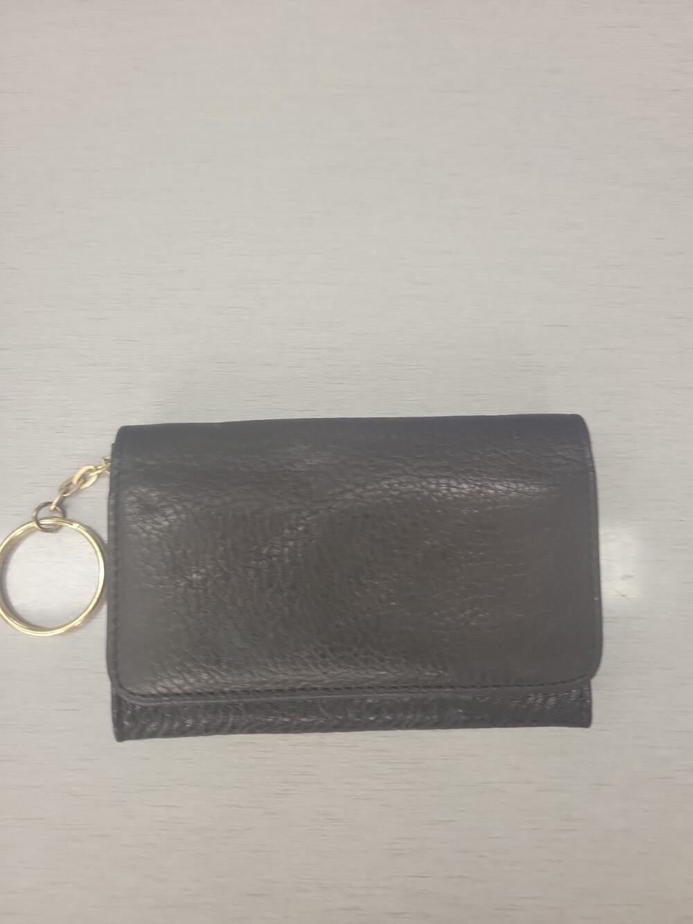 Wilson's Leather Black Coin/Credit Card Purse/Key Chain 3 Compartment